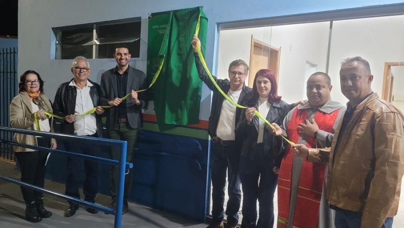 Prefeitura inaugura nova sede da unidade Básica de Saúde “Gustavo Rios”, na Comunidade de Perdizinha.