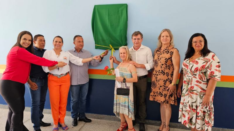 Inauguradas 9 salas de aulas na Escola Olinda Maria da Cunha